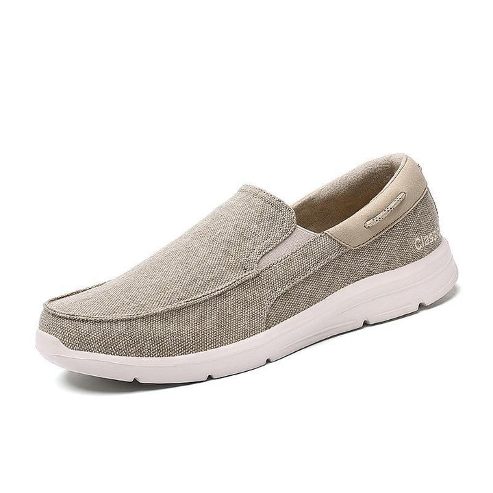 Herren nan legerer Canvas-Slipper mit elastischem Einsatz und stoßdämpfender Leichtsohle Echo Archiv