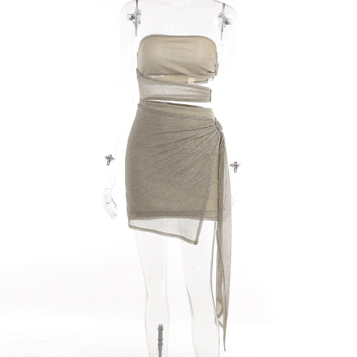 Damen Wickelkleid mit strapazierfähigem und elastischem Material Echo Archiv