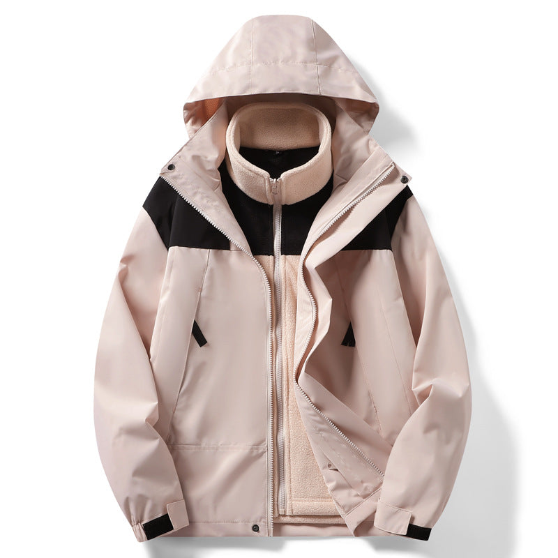 Herren wind- und wasserdichte Multifunktionsjacke mit Fleece-Innenfutter Echoarchiv