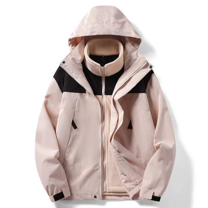 Herren wind- und wasserdichte Multifunktionsjacke mit Fleece-Innenfutter Echoarchiv