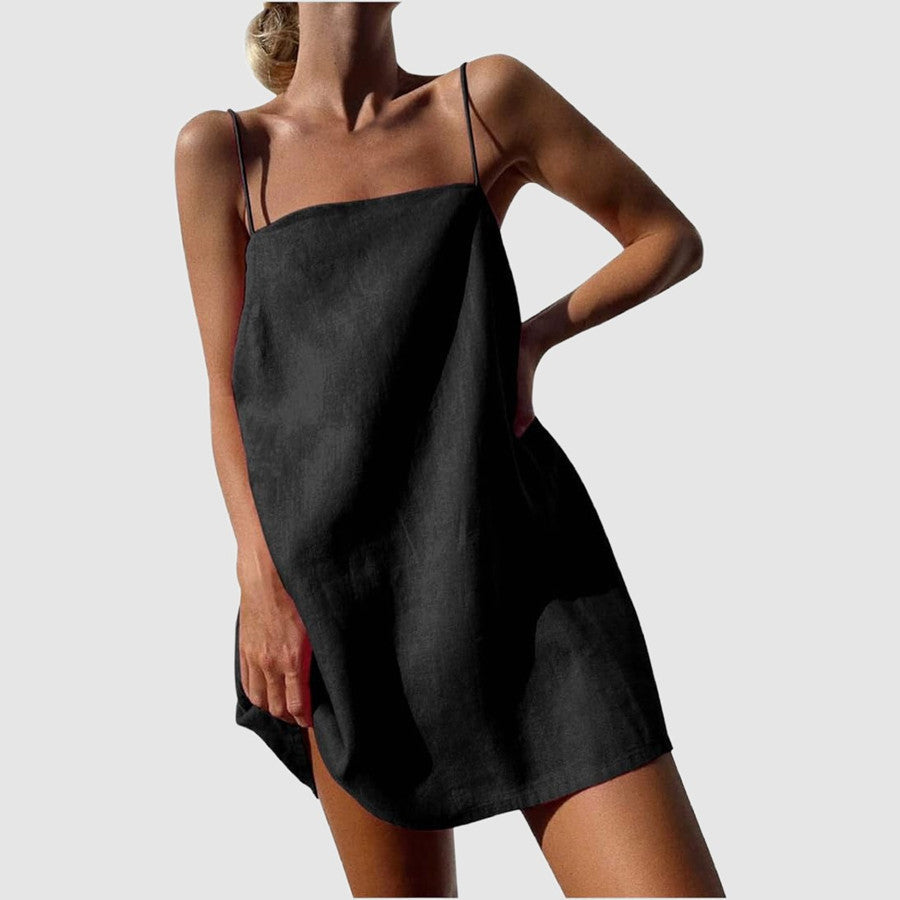 Damen lässiges Trägerkleid aus leichtem Material Echoarchiv