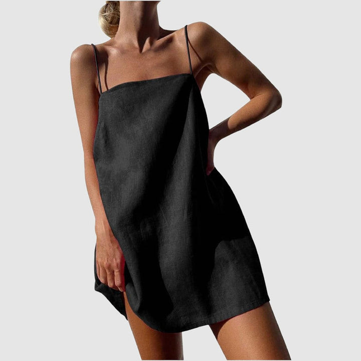 Damen lässiges Trägerkleid aus leichtem Material Echoarchiv