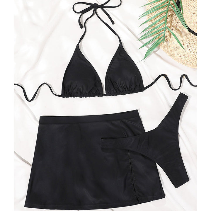 Damen Bikini-Set mit sexy Triangel-Oberteil und modischem Rock Echo Archiv