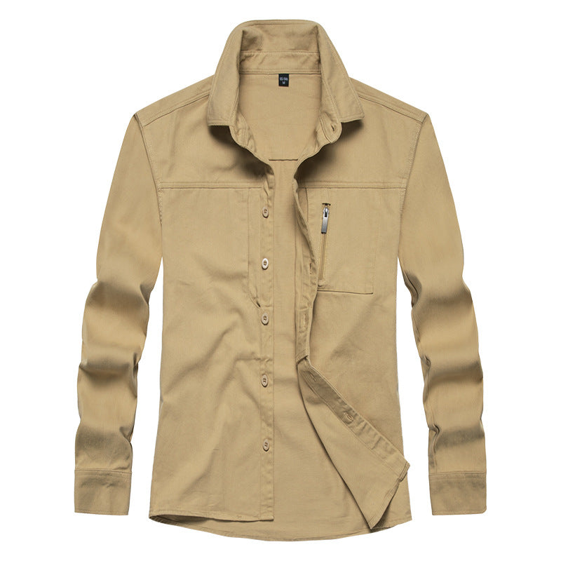 Herren Langarmshirt mit praktischen Taschen und modernem Schnitt Echoarchiv