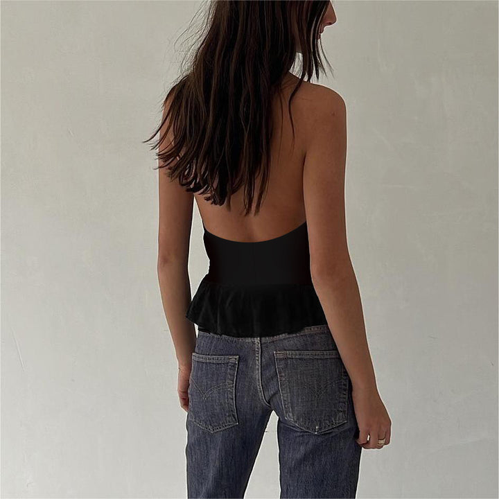 Damen Off-Shoulder Top mit zarten Spitzenakzenten Echo Archiv