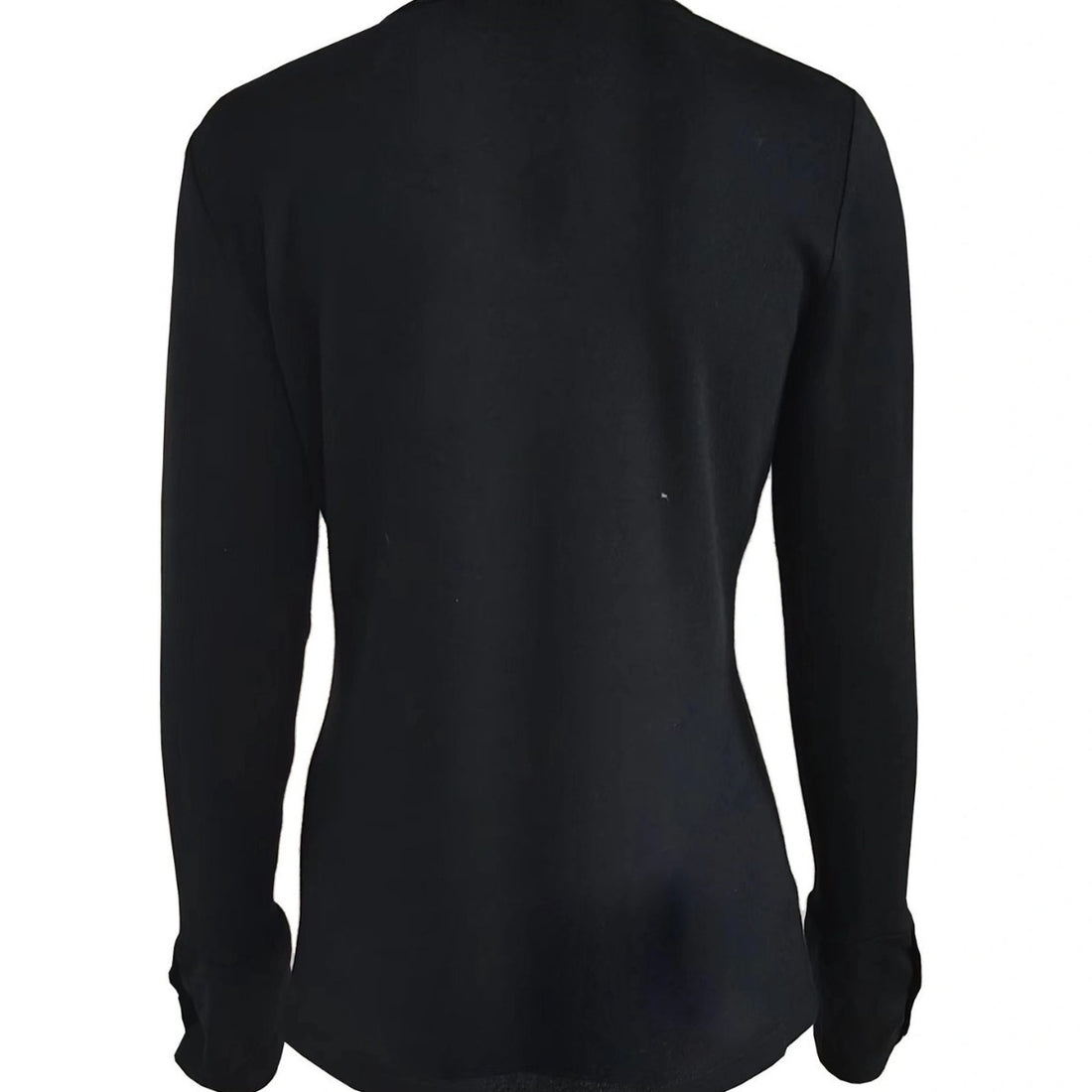 Damen Enganliegendes Langarmshirt mit Zierknöpfen an den Ärmelabschlüssen – Avérine