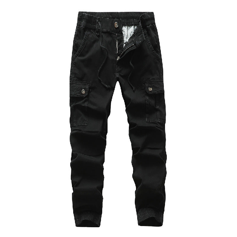 Herren Funktionale Cargo-Joggerhose im Urban-Workwear-Stil mit Kordelbund und Klapptaschen Echo Archiv