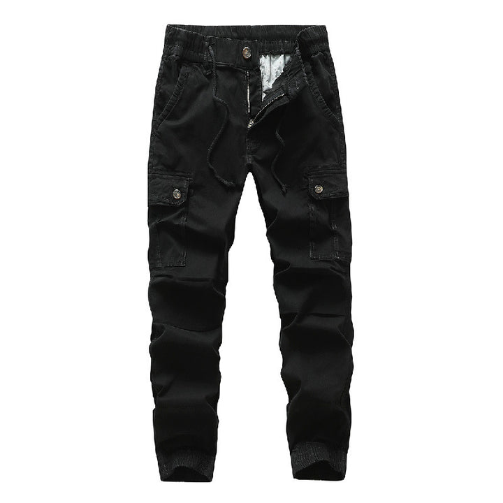 Herren Funktionale Cargo-Joggerhose im Urban-Workwear-Stil mit Kordelbund und Klapptaschen Echo Archiv