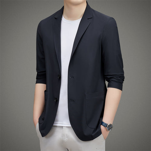 Herren eleganter Blazer mit lässigem Schnitt und praktischen Taschen Echoarchiv
