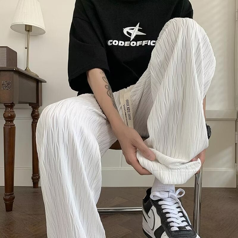 Damen Bequeme und modische Relaxed-Fit Stoffhose Echoarchiv