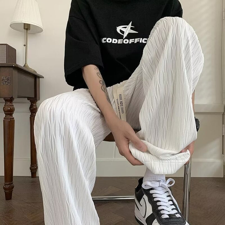 Damen Bequeme und modische Relaxed-Fit Stoffhose Echoarchiv