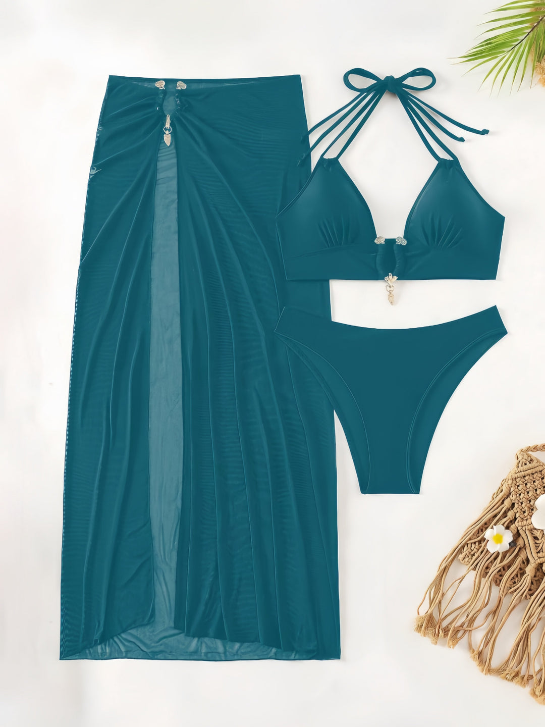 Damen Bikiniset mit transparentem Maxirock Echo Archiv