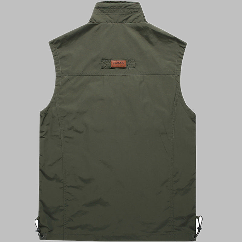 Herren Outdoor‑Utility‑Weste mit multifunktionalen Taschen und atmungsaktivem Meshfutter Echo Archiv