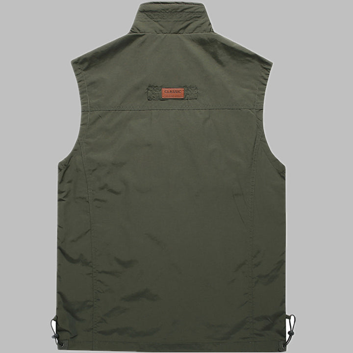 Herren Outdoor‑Utility‑Weste mit multifunktionalen Taschen und atmungsaktivem Meshfutter Echo Archiv