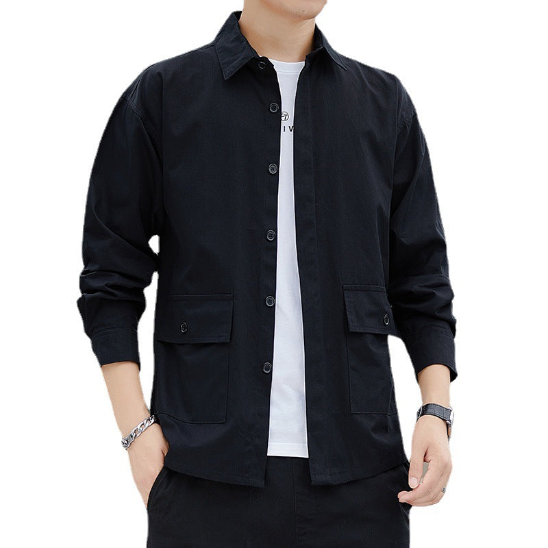 Herren lässige Utility-Jacke mit funktionalen Taschen und modernem Schnitt Echoarchiv