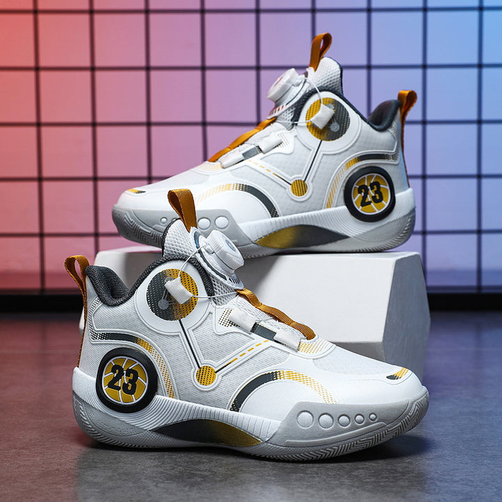 Unisex Futuristische City-Sneaker mit Drehmechanik-Verschluss, gepolsterter Fersenstütze und gedämpfter Wabensohle Echoarchiv