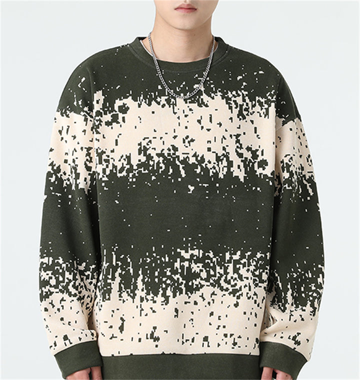 Herren Sweatshirt mit modernem Digitaldruck Echoarchiv
