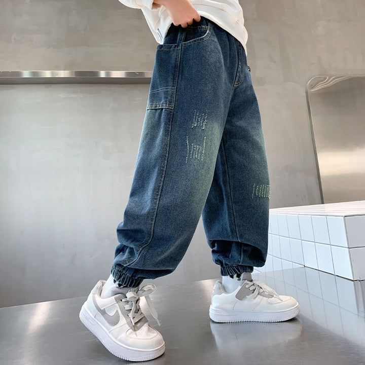 Unisex lässige Sweatpants mit elastischem Bund und tiefen Taschen Echo Archiv