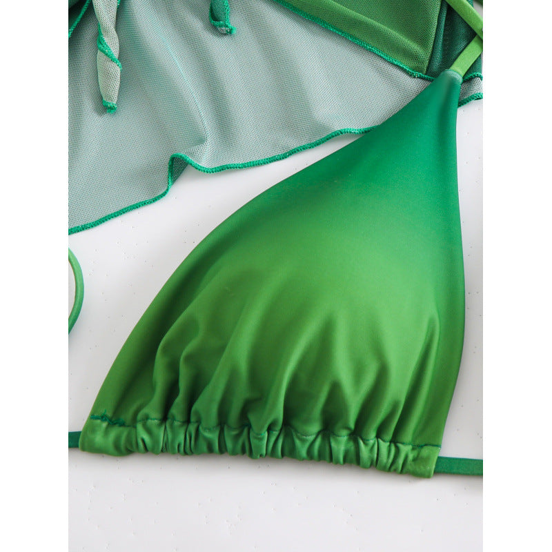 Damen Bikini-Set mit transparentem Oberteil und verstellbaren Trägern Echo Archiv