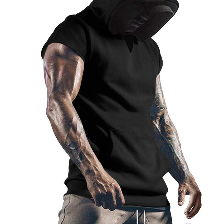 Herren Sportliches Kurzarm-Hoodie Echoarchiv