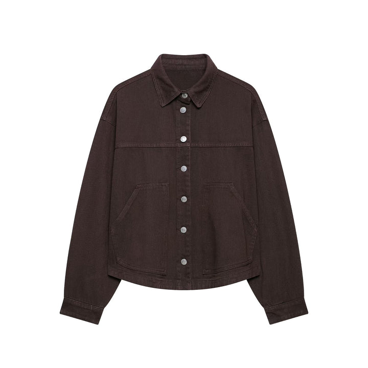 Damen Oversize-Workerjacke aus Baumwoll-Twill Echo Archiv