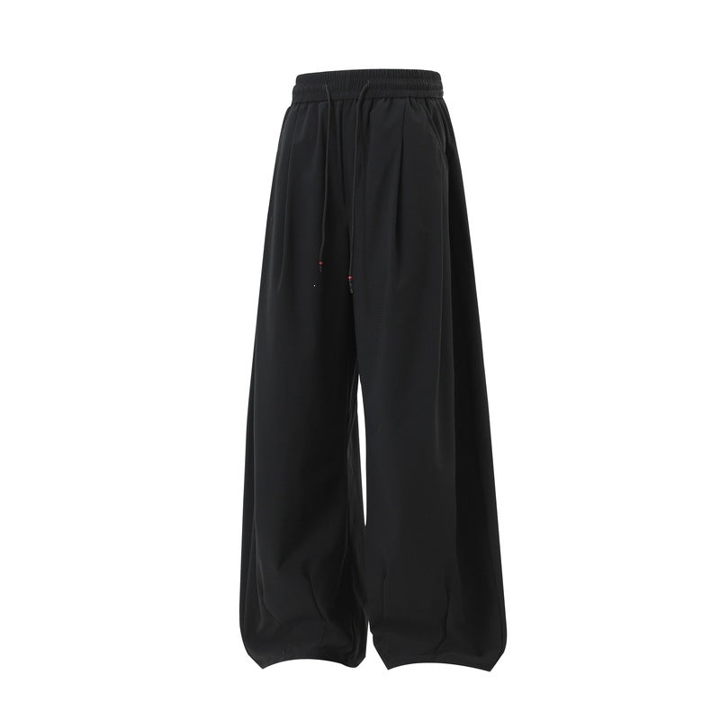 Damen Extraweite Palazzo‑Hose im Oversize‑Baggy‑Schnitt mit Elastbund & Tunnelzug Echoarchiv