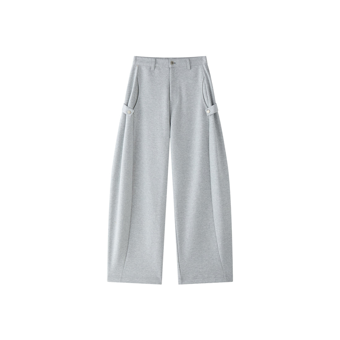 Damen Extraweite Jersey-Sweathose im Palazzoschnitt mit aufgesetzter Utility-Tasche Echoarchiv