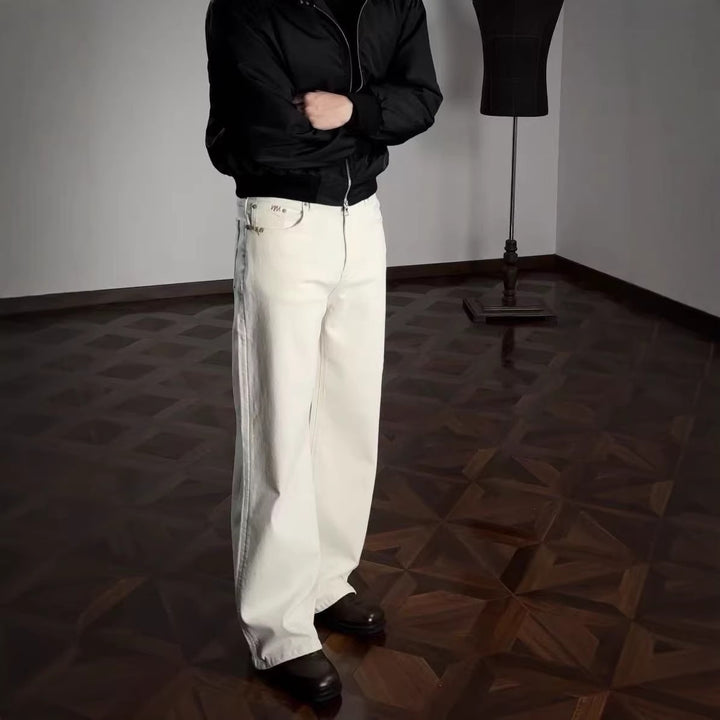 Damen Weit geschnittene und bequeme Baumwollhose Echo Archiv