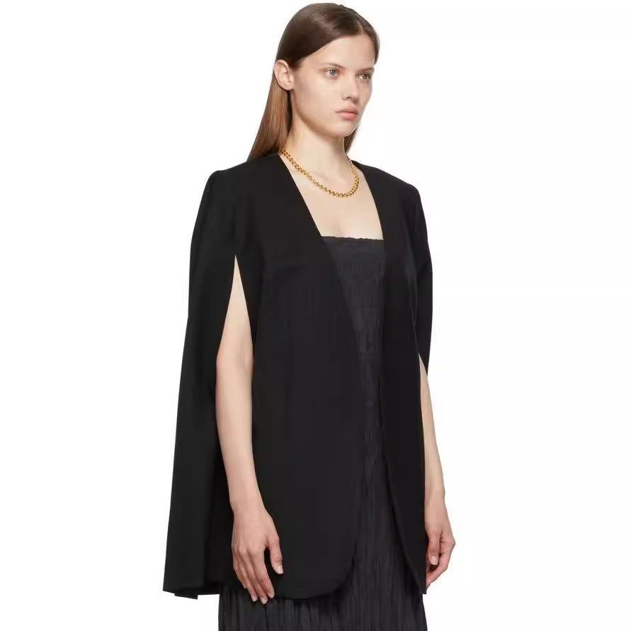 Damen Cape-Blazer mit offenem Fall und seitlichen Arm-Schlitzen Echoarchiv