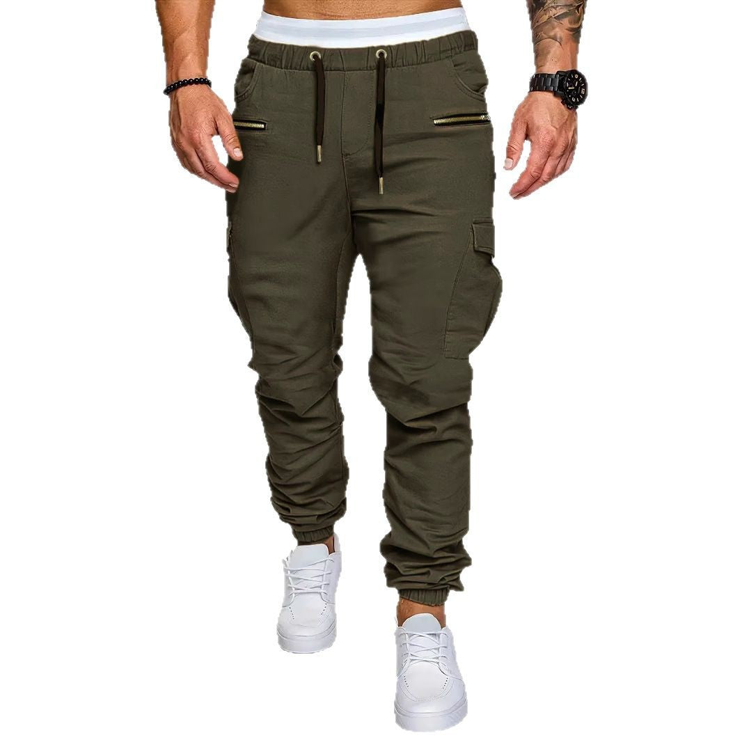 Herren Cargo-Jogginghose mit elastischem Bund und praktischen Reißverschlusstaschen Echoarchiv