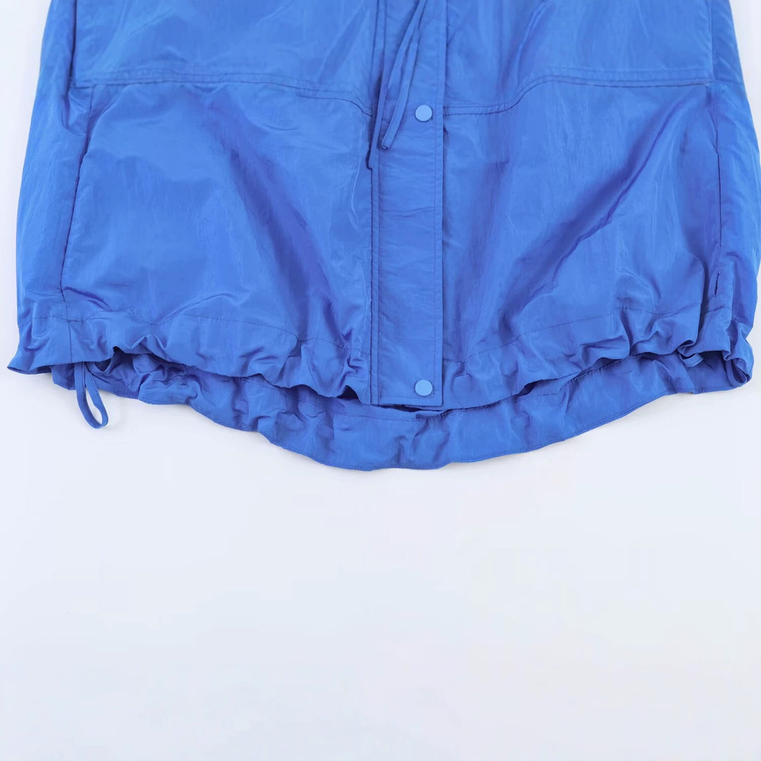 Damen Leichte Windbreakerjacke mit hohem Stehkragen, Tunnelzugsaum und Raglanärmeln Echo Archiv