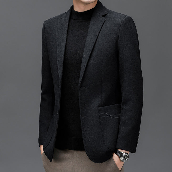 Herren Modischer Blazer mit feinem Materialmix Echoarchiv