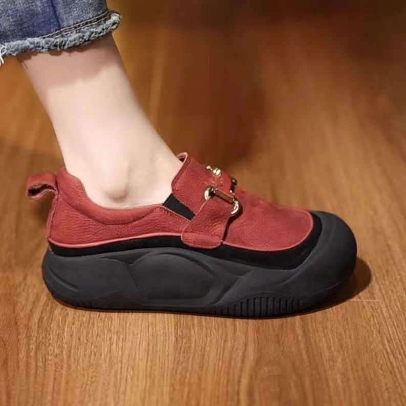 Damen Komfortabeles Slip-On Sneakers mit modischer Schnalle Echo Archiv