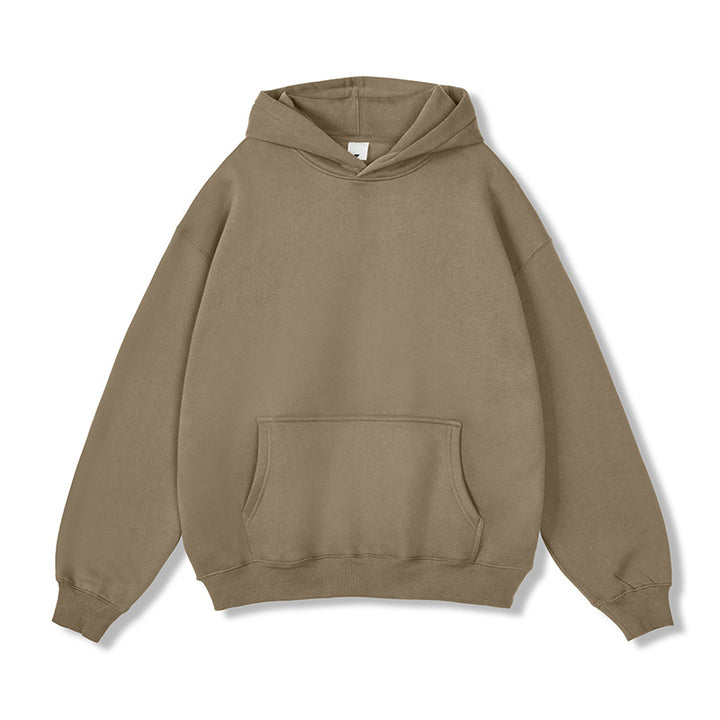 Unisex Oversize-Kapuzenpullover aus Baumwollmix mit Kängurutasche und gerippten Bündchen Echo Archiv