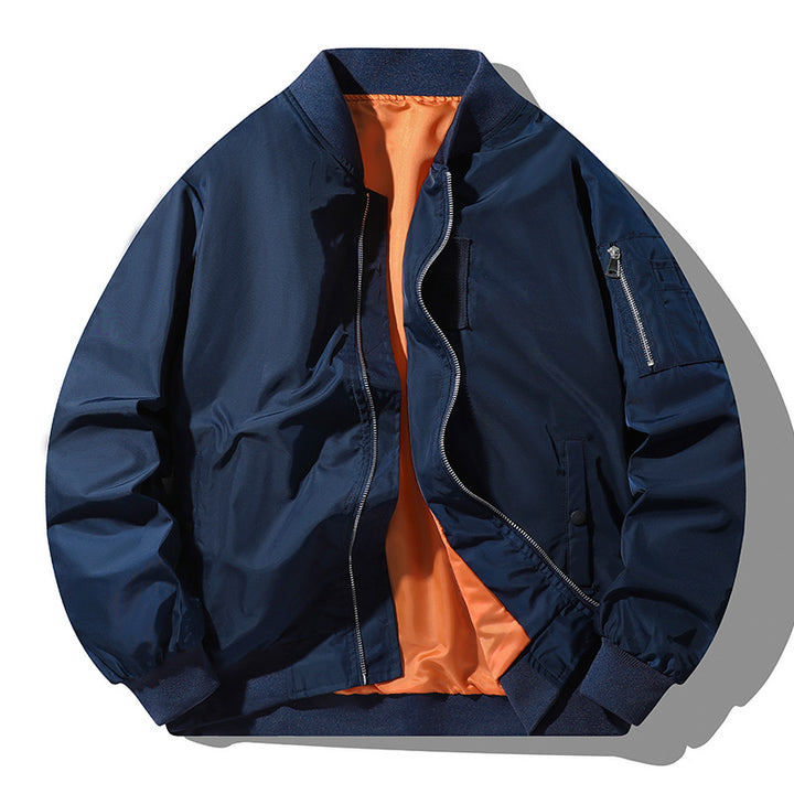 Herren Modische Bomberjacke mit hohem Kragen und praktischen Taschen Echo Archiv