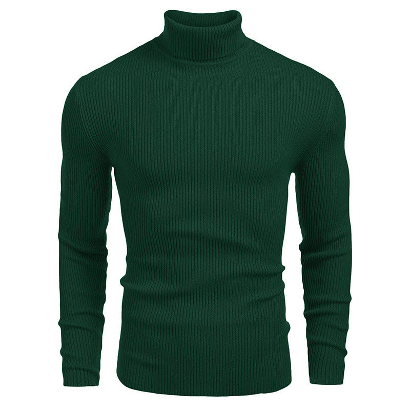 Herren Rollkragenpullover aus feinem Rippstrick Echoarchiv