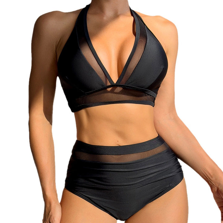Damen Sportlicher Bikini mit transparenten Einsätzen Echo Archiv