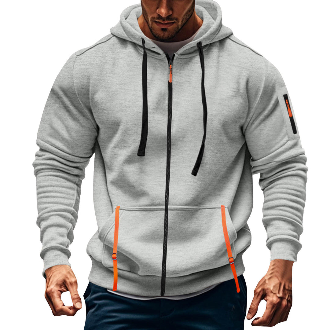 Herren sportlicher Kapuzenpulli mit praktischen Taschen Echoarchiv