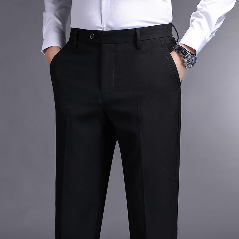 Herren elegante Anzughose mit schmalem Schnitt und funktionalen Taschen Echoarchiv