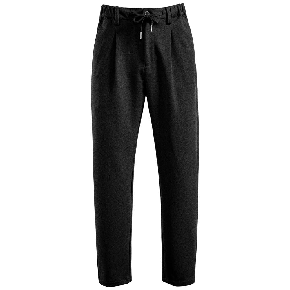 Herren Chinohose mit verstellbarem Bund und Faltenstruktur Echoarchiv