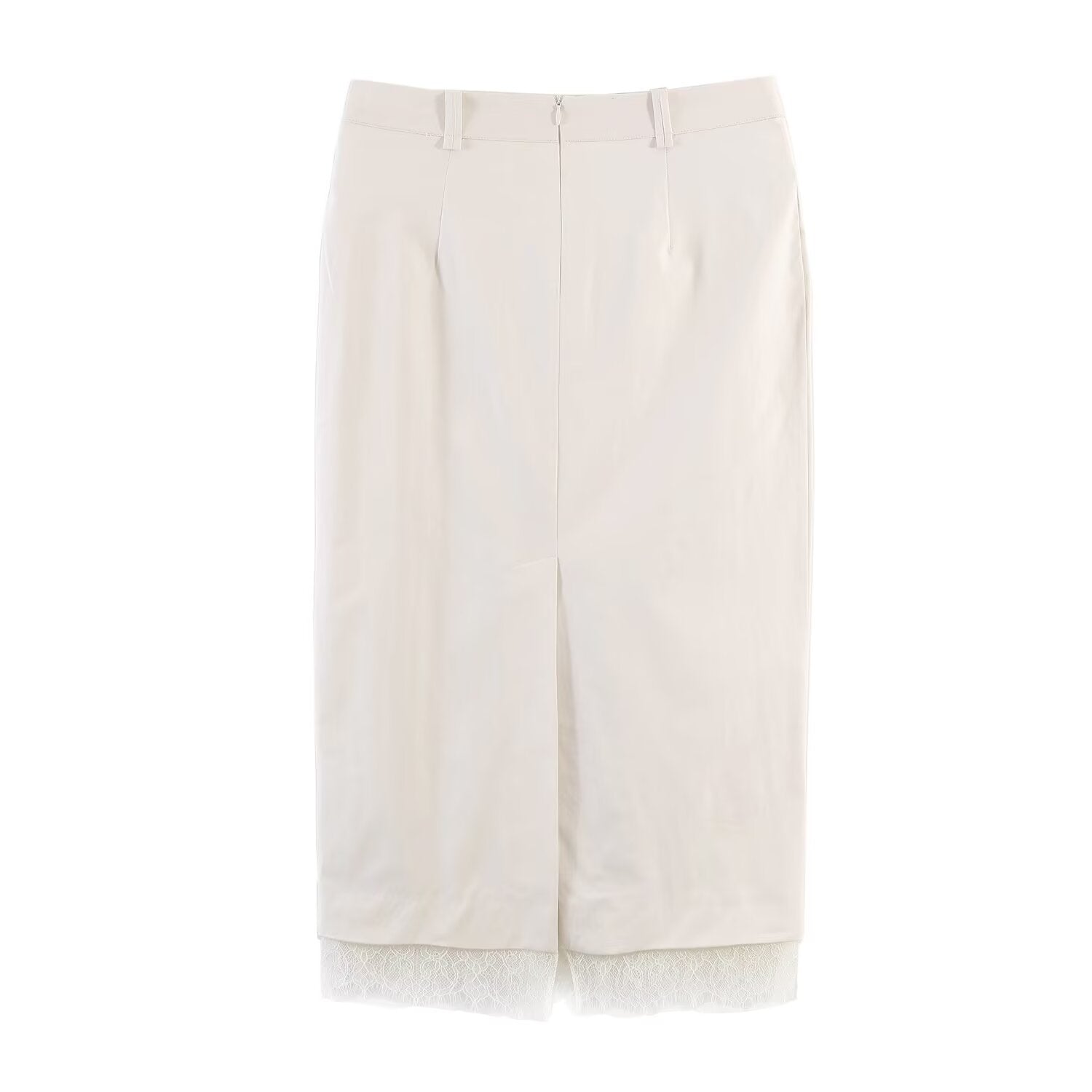 Damen Bleistiftrock mit feiner Spitze und elegantem Bund Echo Archiv