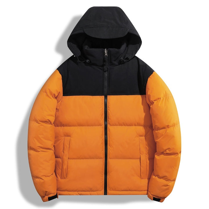 Damen Übergangsjacke mit Kapuze und farblich abgesetztem Design – Célinea