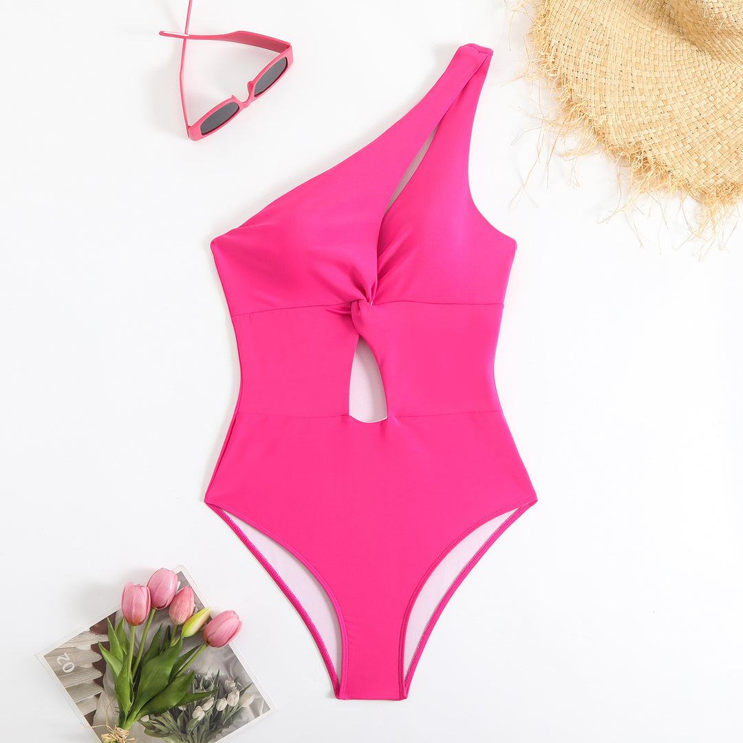 Damen Einseitiger Cut-Out Badeanzug Echo Archiv