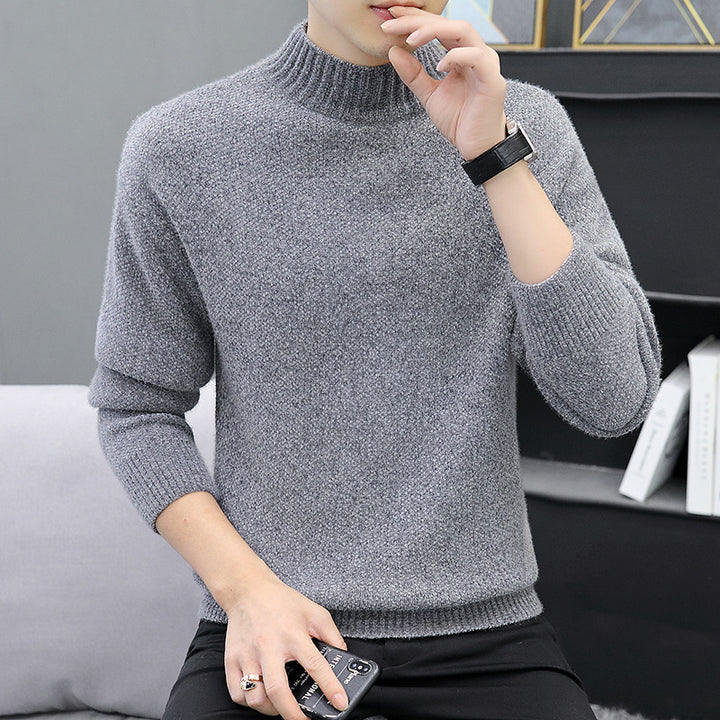Herren warmer Rollkragenpullover aus weichem Strick Echoarchiv