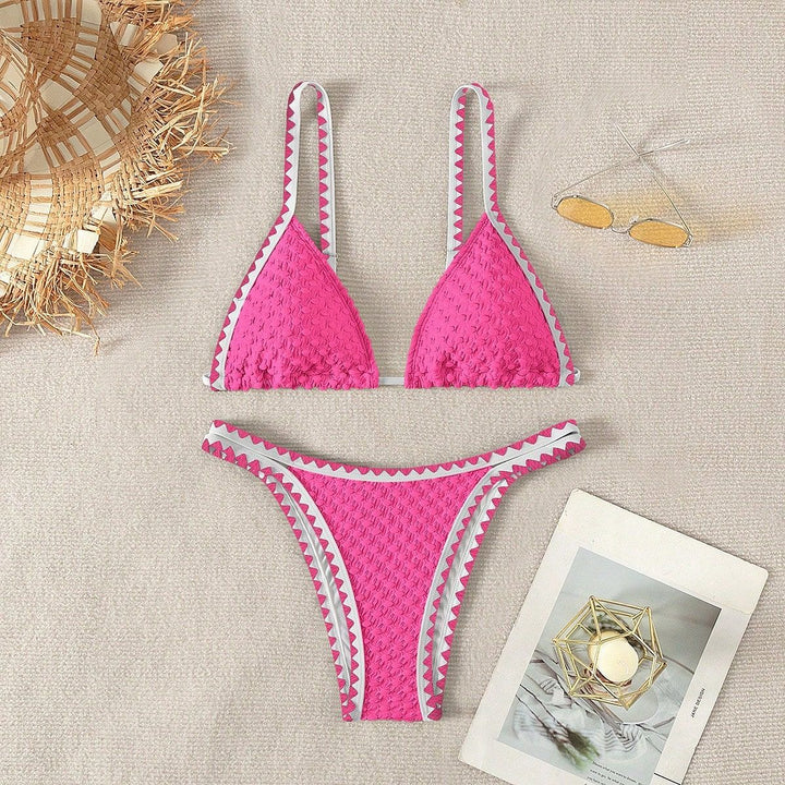 Damen Triangel-Bikini mit strukturierten Details Echo Archiv