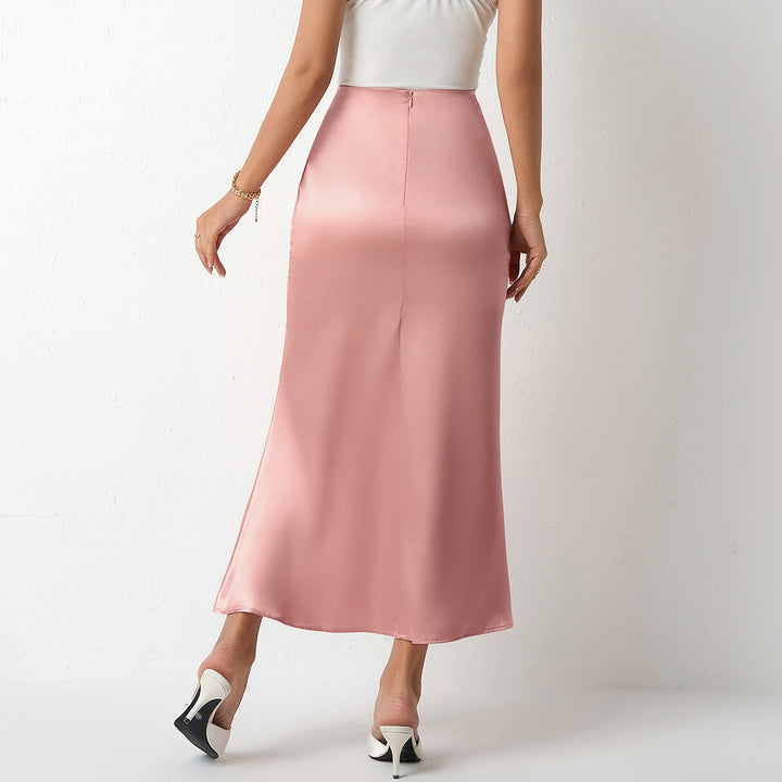 Damen Eleganter Maxirock mit fließendem Schnitt und hohem Bund Echo Archiv