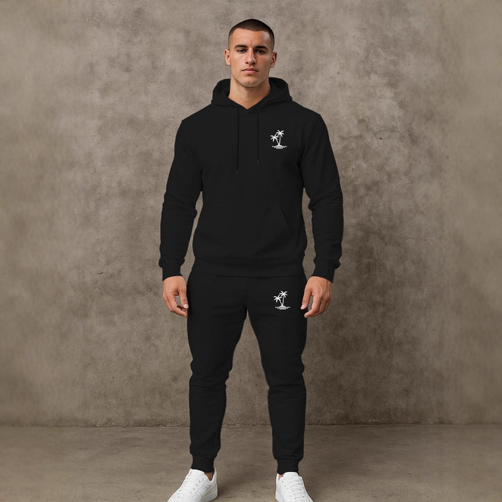 Herren lässiger Hoodie und Jogginghose Set Echoarchiv