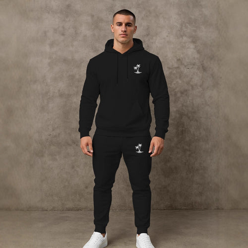 Herren lässiger Hoodie und Jogginghose Set Echoarchiv
