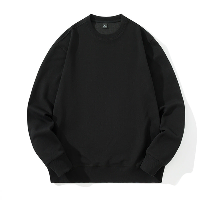 Unisex Oversize Rundhals-Sweatshirt aus Baumwollmischung mit gerippten Bündchen – Marzano