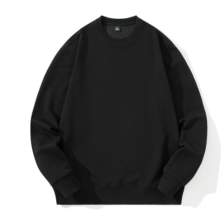 Unisex Oversize Rundhals-Sweatshirt aus Baumwollmischung mit gerippten Bündchen – Marzano